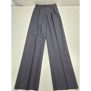 VTG John Alexander Suit Pants Men's 30x36 Blue 100% Wool Dress Unhemmed